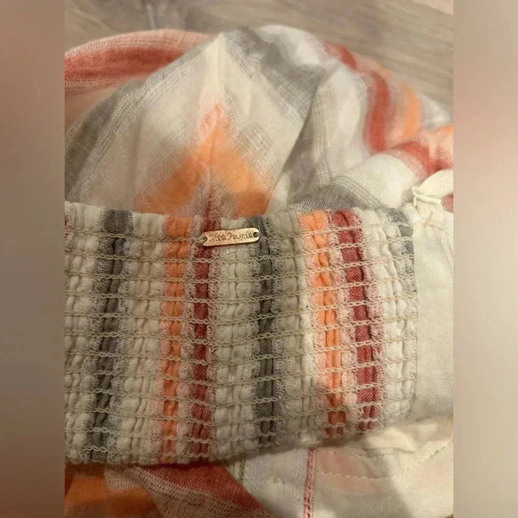 FREE PEOPLE Striking Striped Ivory Multi Midi Dress / No Size, fits like a XS / - Picture 6 of 10